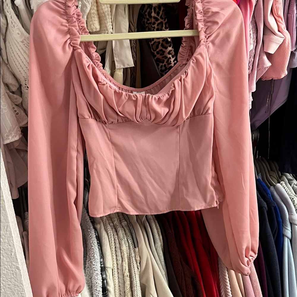 Elegant western Pink Women's Top
